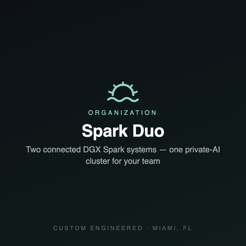 Digital Twin Pro Spark Duo — dual DGX Spark private AI system